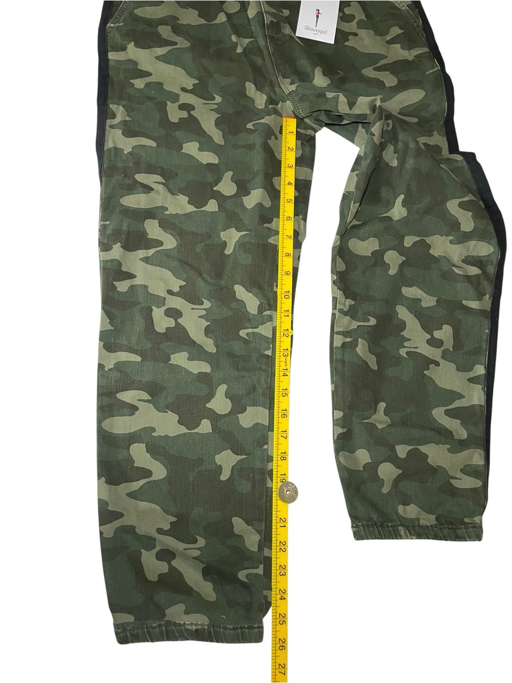 Skinnygirl Utility Jogger Camo Pants NWT Size 31/12 Side Stripe Trendy - Picture 7 of 11